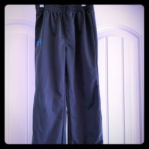 Boys size 7 gray with blue Under Armour pants